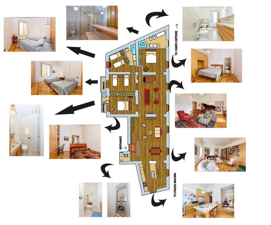 Habitat'S Navona 4Br Apartment Roma Exterior foto